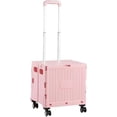 thumbnail image 4 of Foldable Cart With Stair Climbing Wheels Collapsible Rolling Crate 35L, 4 of 7
