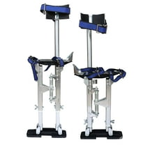 ALL-CARB 1Pcs Drywall Stilts 15-23 Inch Drywall Stilt Aluminum Alloy Adjustable Stilts Silver Stilts