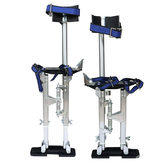ALL-CARB 1Pcs Drywall Stilts 15-23 Inch Drywall Stilt Aluminum Alloy Adjustable Stilts Silver Stilts
