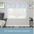 thumbnail image 2 of Kenney Vivienne Standard Steel Decorative Window Curtain Rod, 48-86" Adjustable Length, 5/8" Dia., Pewter, 2 of 5