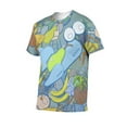 thumbnail image 4 of OUSIMEN Men's short-sleeved printed T-shirt, 4 of 7
