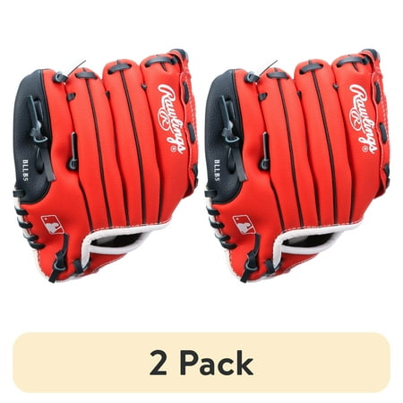 (2 pack) Rawlings Players Series 9 Inch Youth T-Ball Glove Right Hand Throw