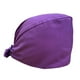 thumbnail image 3 of Gorro unisex de , gorro de trabajo , enfermera y chef - Púrpura BLESIY sombreros de trabajo para hombres mujeres, 3 of 8