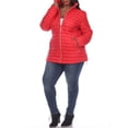 thumbnail image 2 of White Mark Women's Plus Size Puffer Coat, 2 of 5