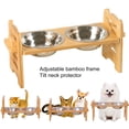 thumbnail image 1 of Elevated Pet Bowl Pet Feeding Table Comfortable Elevated Bowl Stand Adjustable Height, -spill for Eating Habits, 1 of 7