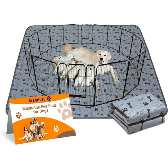 YIXIGGC Washable Pee Pads for Dogs 35x59,Reusable Pet Pee Pads,Puppy Pads with Fast Absorbent,Waterproof and Non-Slip pet Training Pads ,Protective Pads for Dog Fences and Training DYF329-2987