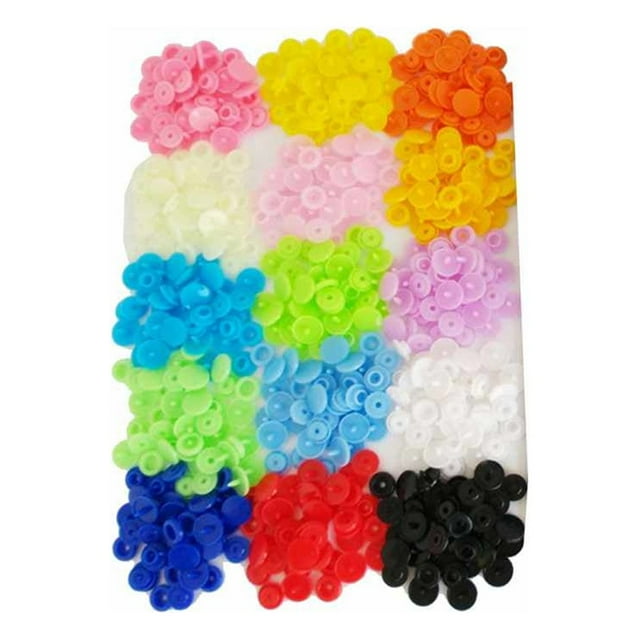 Vonky 150/250 Sets/lot T5 12MM Round Resin Baby Clothes Clips Button Button Plastic Snaps Button Fasteners Baby Clothes Clips Quilt Cover Sheet Resin Button