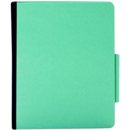 Globe-Weis PU61 LBL Classification Folders- Letter Size- 2 Partitions- Light Blue