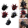 thumbnail image 2 of ZPAQI Novelty Spiked Baseball Hat Women Men Unisex Long Brims Hat Street Hiphop Caps, 2 of 20
