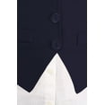 thumbnail image 5 of Women's Casual Button Down Racerback Belt Slim Fitted Tuxedo Suit Vest Top S-3XL, 5 of 5
