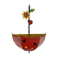 thumbnail image 2 of jinwen Railing Flower Pot Creative Wall Mount Plant Pot for Deck Fence Outside Home red ladybug, 2 of 9