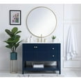 thumbnail image 5 of 42 inch Single Bathroom Vanity in Blue with Backsplash, 5 of 7
