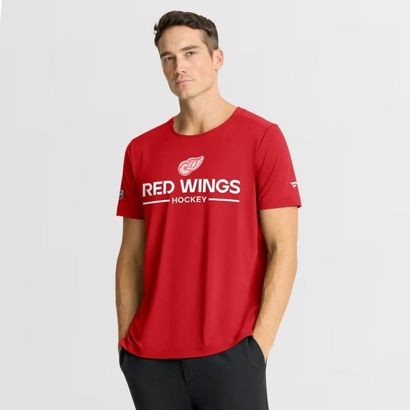 Men's Fanatics Red Detroit Red Wings Authentic Pro Centennial Rink Tech T-Shirt