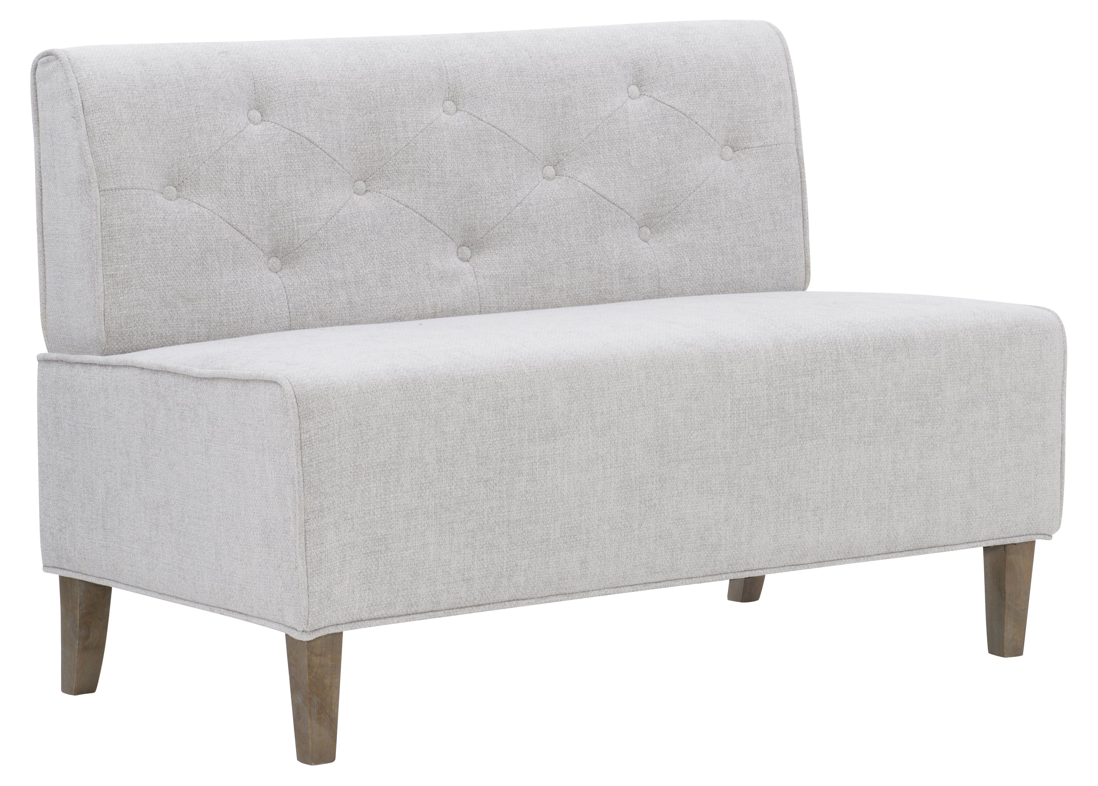 Powell Augusta Upholstered Corner Dining Breakfast Nook, Seats 5, Light Gray