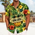 thumbnail image 3 of Ankishi Tropical Shirts for Men Pineapple Print Short Sleeve Funny Tropical Short Sleeve Button Up Shirts for Daily Wear Travel Vacation, 3 of 8