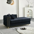 thumbnail image 5 of Modern Velvet Chaise Lounge 66.9''W for Living Room, Bedroom, Apartment with 2pcs Toss Pillows, 5 of 11