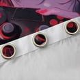 thumbnail image 4 of Castle Fairy Anime Black Out Curtains,Black Red Gamepads Curtains Pack of 2 (42x63 Each), 4 of 6