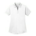 thumbnail image 5 of Womens Diamond Jacquard Polyester Polo Black 2X-Large, 5 of 6