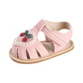 thumbnail image 3 of Toddler Shoes Girl Baby Girls Sandals Summer Shoes Outdoor First Walker Toddler Girls Shoes for Summe,Red, 3 of 6