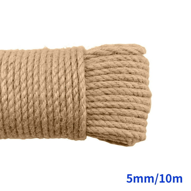 Langgg Color Hemp Rope Roll Making Tool 100 Cotton rope colorful twine macrame cord string thread Handmade String accessory DIY cord primary color 5mm x 10m 1Set