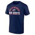 thumbnail image 2 of Men's Navy Columbus Blue Jackets Open Net T-Shirt, 2 of 3