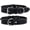 Black, variant on DowgClub Leather Dog Collar with Double D Rings - Handmade Full Grain Leather for Extra Large Dogs, Black