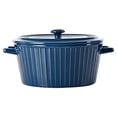 thumbnail image 1 of stanreset Two Ear Noodles Bowl Ceramic Serving Plate Simple Style Dinnerware Baking Container Large Tableware Kitchen Gadgets Green, 1 of 1