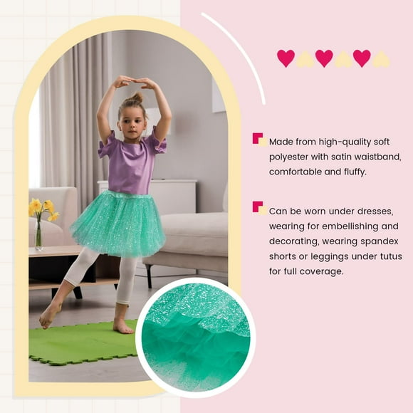 Simplicity Baby Girl's Classic Layers Tulle Tutu Skirt (6 Months to 8 Years)