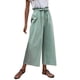 thumbnail image 1 of Gibobby pantalones de yoga Pantalón largo casual de lino y algodón de verano para mujer Pantalones casuales de cintura alta holgados (Glauco, XL), 1 of 5