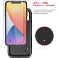 thumbnail image 4 of Diverbox for iPhone 11 Case [Shockproof] [Dropproof] [Tempered Glass Screen Protector + Camera Lens Protector],Heavy Duty Protection Phone Case Cover for Apple iPhone 11 (Black), 4 of 8