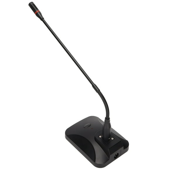 Computer Microphone, Gooseneck Wired Microphone Battery Powered Noise Cancelling Metal Tube for Lecture for Conference