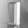 thumbnail image 3 of CiaoHER 2in Thickness Beveled Solid Acrylic Display Block Clear Polished Pedestal Stand Riser Solid Base (3x6), 3 of 5
