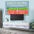 Floating TV Stand Wall Mounted with LED for 50 55 60 65 70 75 Inch TV