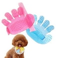thumbnail image 3 of Methold Guante de masaje para baño de mascotas, ducha de baño de goma, cepillo para lavar el cabello, guante de masaje para baño, Suministros para perros Rosa, 3 of 6