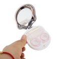 thumbnail image 4 of Unique Bargains 1 Set Contact Lens Case Electroplated Cat's Paw Lens Storage Case Rose Gold Tone, 4 of 5