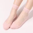 thumbnail image 4 of HAHDAXIA Femmes 6 Paires Ultramince Dentelle Élastique Chaussettes Courtes, 4 of 6