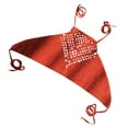 thumbnail image 4 of Women Hollow Out Crochet Halter Boho Bikini Top Bandage Halter Boho Backless Beach Swim Bra, 4 of 9
