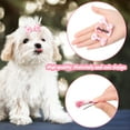 thumbnail image 2 of Chien de Compagnie Chiot Points Modèle Bowknot Toilettage Épingle à Cheveux Barrette Clip 5 Pcs Rose, 2 of 2