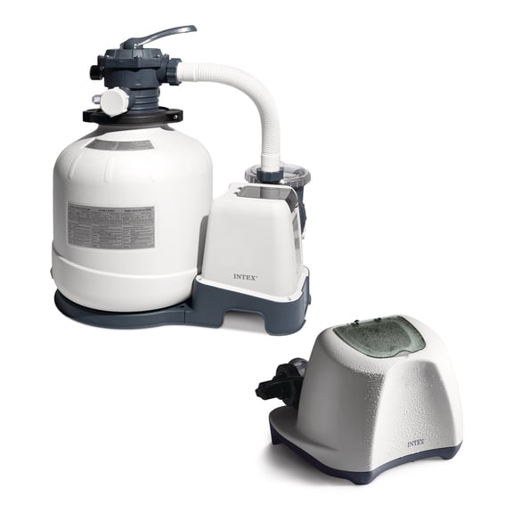 Intex 3000 GPH Sand Filter Pump and Saltwater System for Above Ground Pools