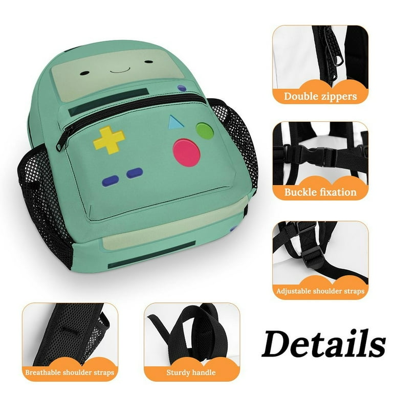 BMO Adventure Time Backpack Daypack School Bag Lightweight Bookbag