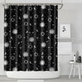 thumbnail image 2 of Gothic Shower Curtain Set - Dark Celestial Moon & Star Print, Mystical Cosmic Bath Decor, Waterproof Polyester 72"x84", Goth Aesthetic Gift, 2 of 5