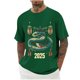 thumbnail image 5 of Mens Camisas de Manga Corta Impresión Casual Deportes Cuello Redondo Blusa, Poliéster Ligero para la Primavera Verano Al Aire Libre Uso Diario, 5 of 7