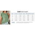 thumbnail image 2 of Womens Blouses Summer Casual Cap Short Sleeve Tops Basic Textured Solid Color Round Neck T Shirts Blouse, 2 of 8