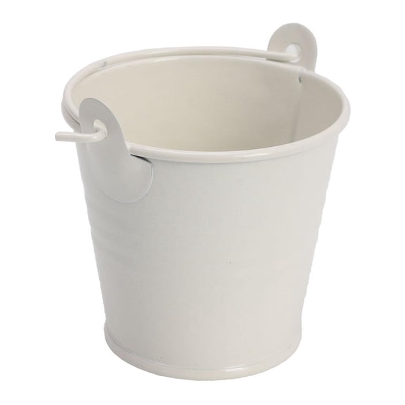 YIEMEEN Mini Flower Pot with Handle Metal Barrel Planter Succulent Hanging Bucket for Home Outdoor Garden Yard Fence Hanging