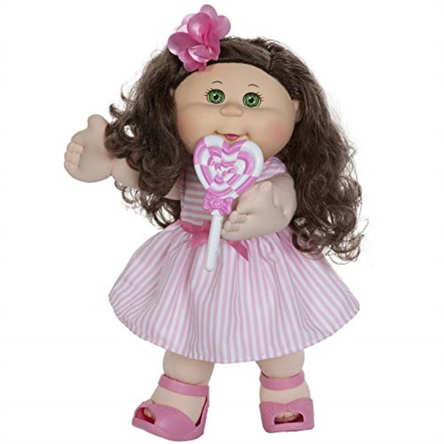 cabbage patch kid brown curly hair