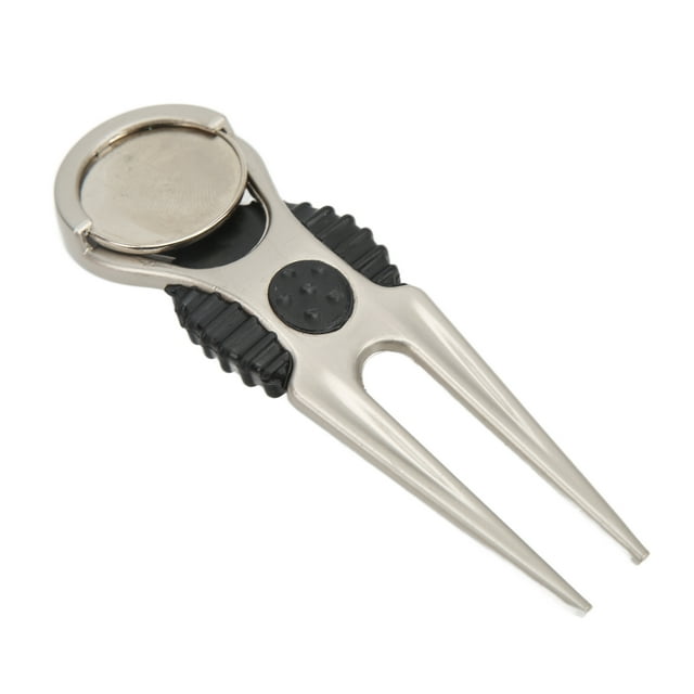 Domqga Golf Supply,Zinc Alloy Divot Tool,Golf Divot Tool Removable Mark Multifunctional Portable Zinc Alloy Divot Tool Reapiring Accessory