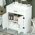 thumbnail image 6 of Caulitar Modern Bathroom Vanity with Open Storage Cabinet, 6 of 7