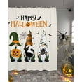 thumbnail image 2 of Happy Halloween Shower Curtain Set ，Waterproof Fabric Shower Curtains Gnome Pumpkin Bat Shower Curtains for Bathroom,Bathroom Decor 54x"78", 2 of 6