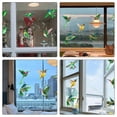 thumbnail image 5 of Decorative Window Clings Bird Shape Bird Protection Green Pvc Material 6Pcs, 5 of 5