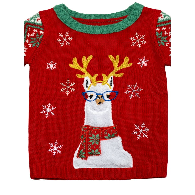 Jollidays Toddler Llama Family Christmas Pullover Sizes 2T 5T